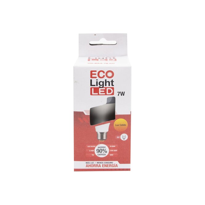FOCO LED 7W LUZ CALIDA E27 ECOLIGHT CJA