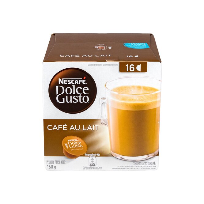Café dolce gusto au lait 16 cápsulas Nescafé