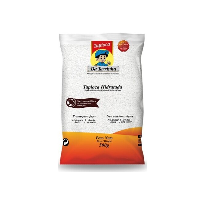 Tapioca hidratada Da Terrinha 500 gramos