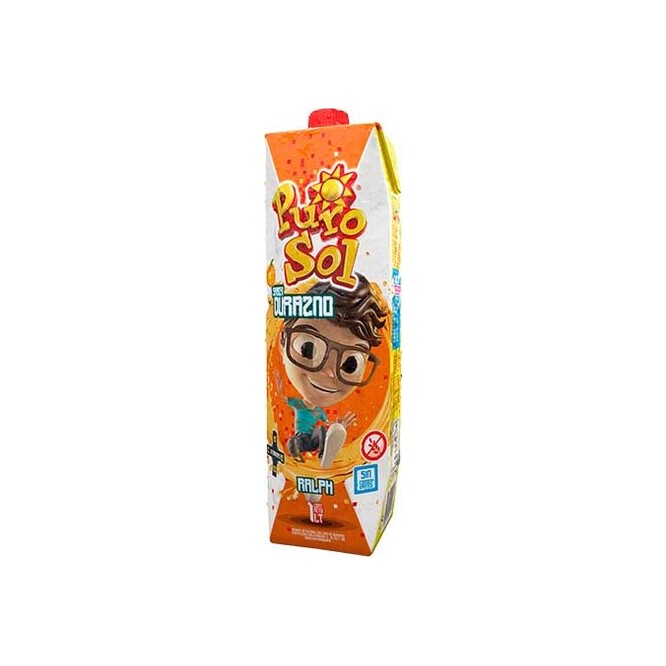 Jugo sabor durazno tetra Purosol 1 litro