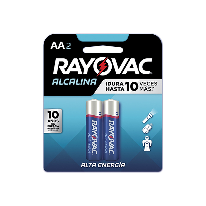 Pila alkalina AA Rayovac 2 unidades