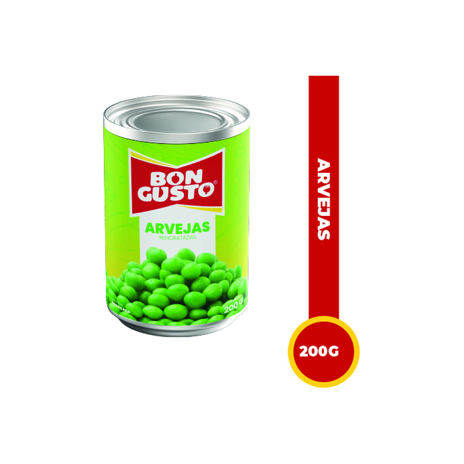 Arvejas rehidratadas lata Bon Gusto 200 gramos