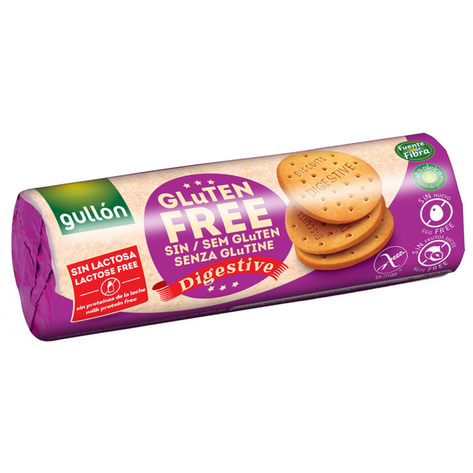Galletitas digestive sin gluten paquete Gullón 150 gramos