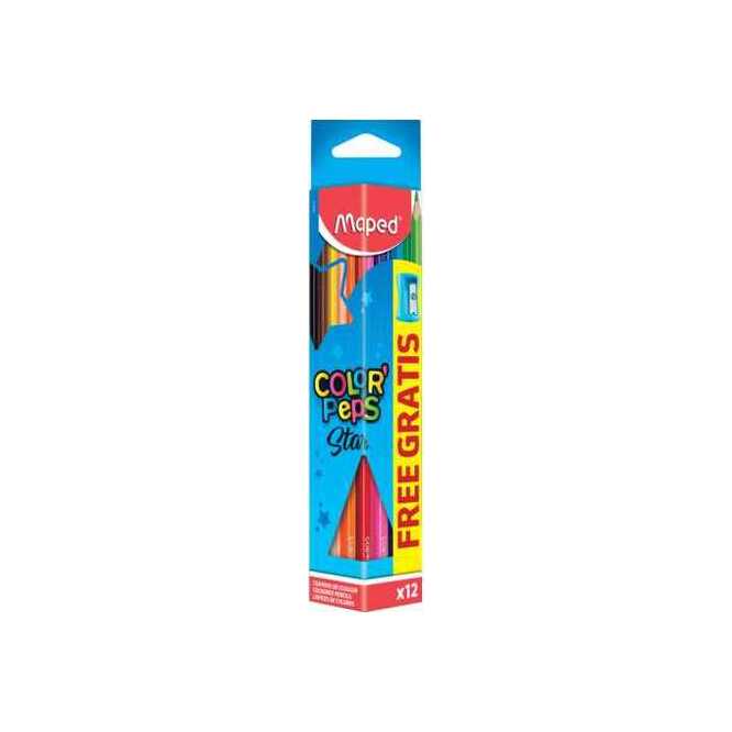 LAPICES DCOLORES TRIANG 12UN LARGO  SA