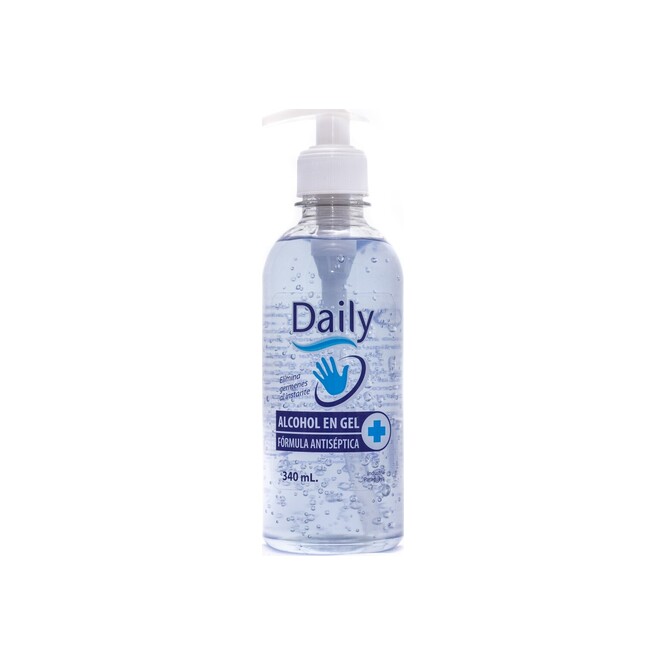ALCOHOL DAILY EN GEL C/TRICLOSAN 340ML