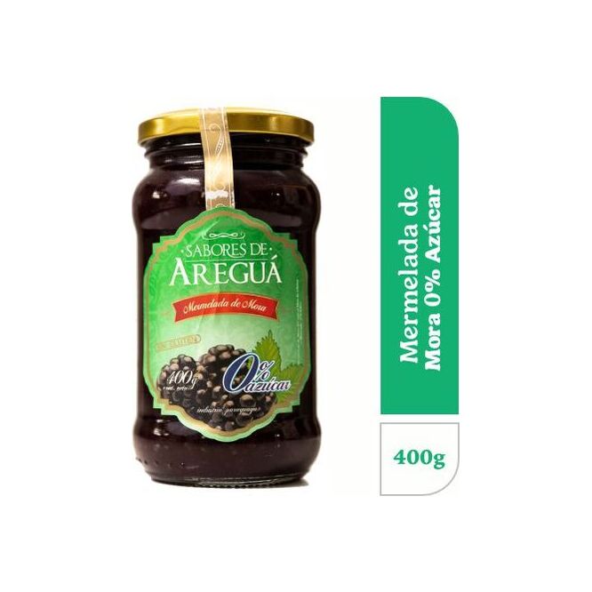 Mermelada de mora light cero azúcar Areguá 400 gramos