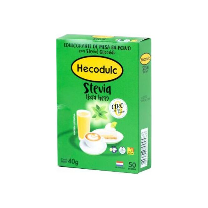 Edulcorante en polvo en sobre Hecodulc 50 unidades