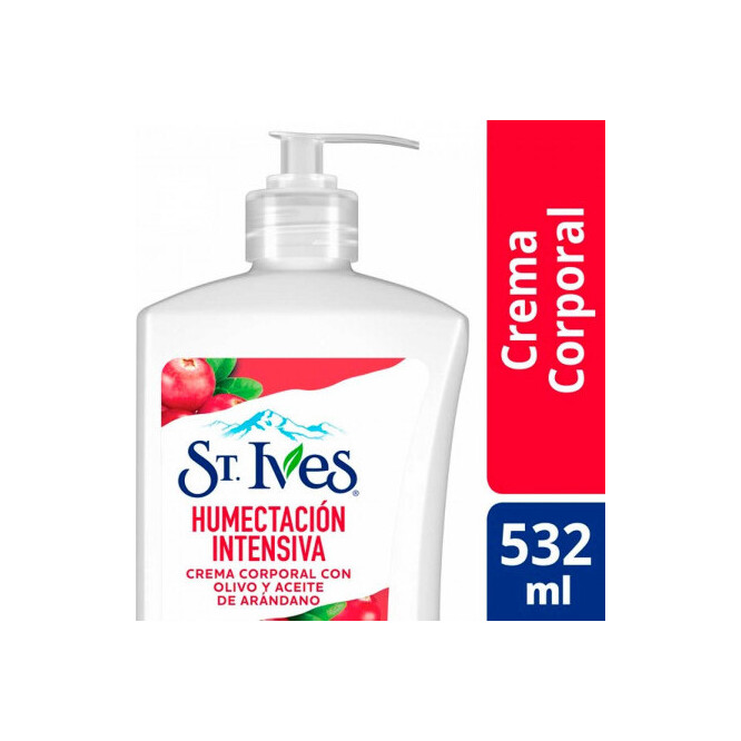 Crema corporal humectación intensiva frasco St Ives 532 ml