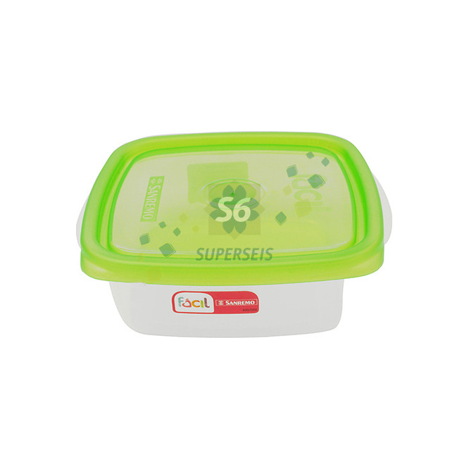 Pote cuadrado bajo fácil San Remo 530 ml