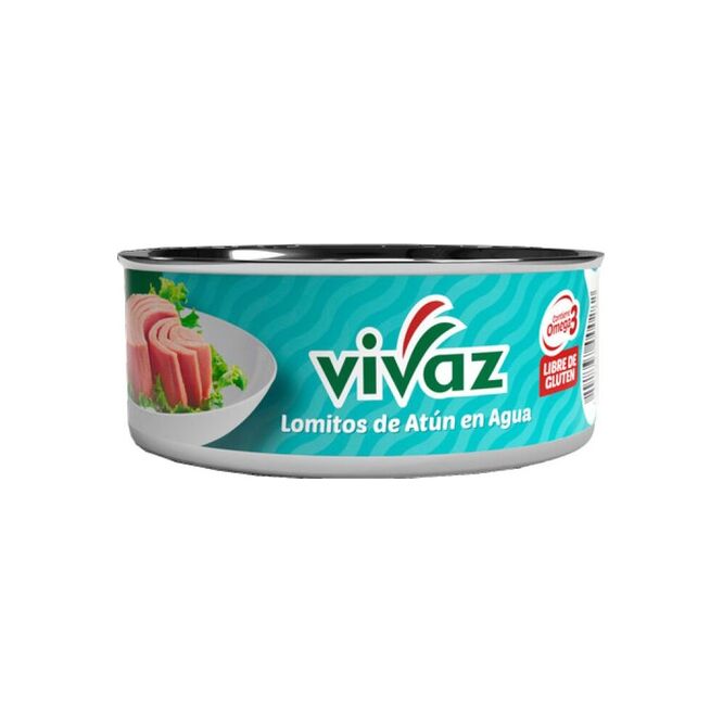 Lomitos de atún en agua en lata Vivaz 170 gramos