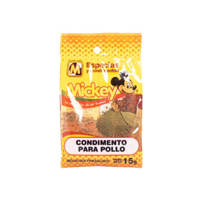 Condimento para pollo Mickey 15 gramos