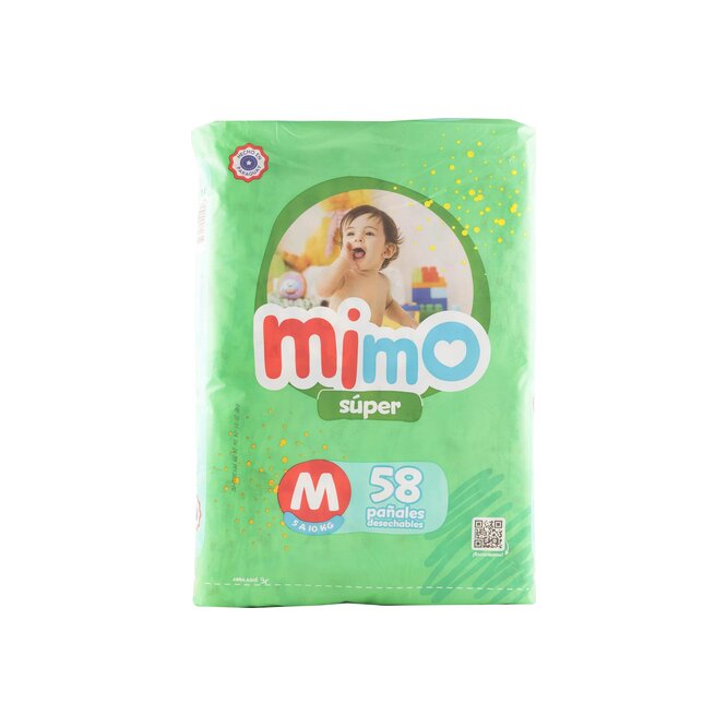 Pañal mediano mega Mimo 58 unidades