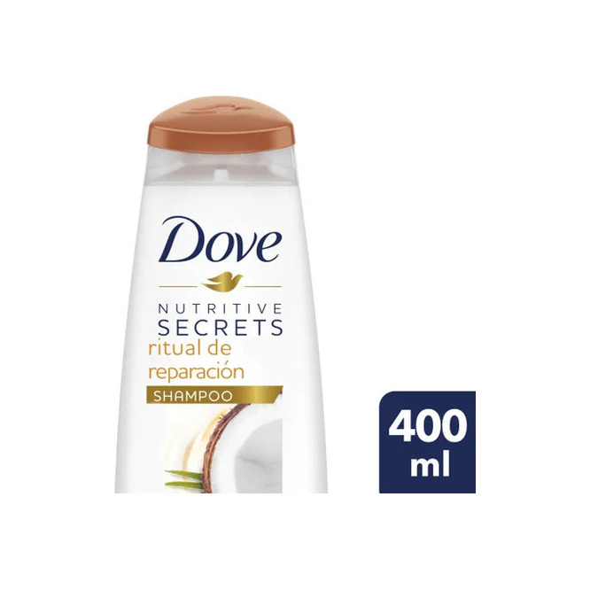 Shampoo ritual de reparación aceite de coco y cúrcuma Dove 400 ml