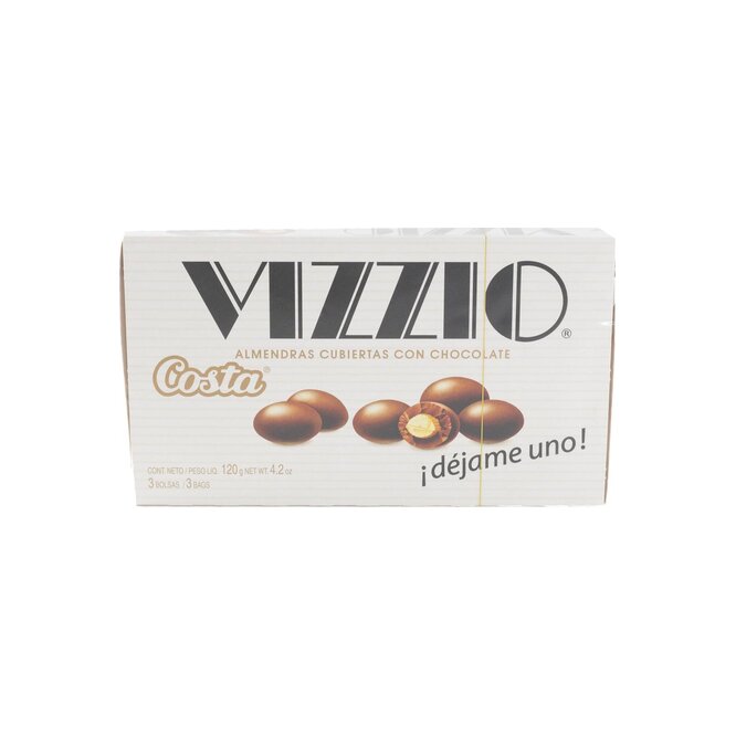 Bombón de chocolate con almendra en caja Vizzio Costa 120 gramos