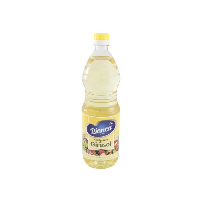 Aceite puro de girasol en botella Bianca 900 ml