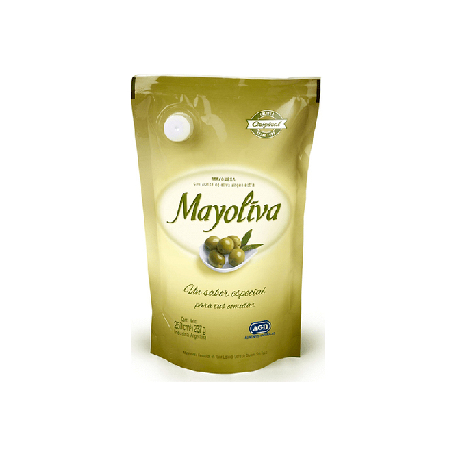 Mayonesa sachet Mayoliva 250 gramos