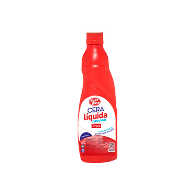 Cera liquida para pisos roja Base Base 500 ml