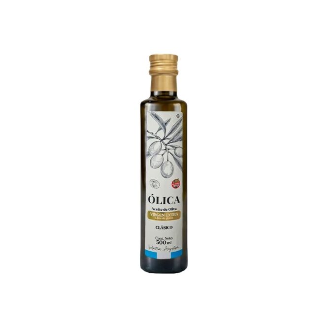 Aceite de oliva extra virgen en botella descartable Olica 500 ml