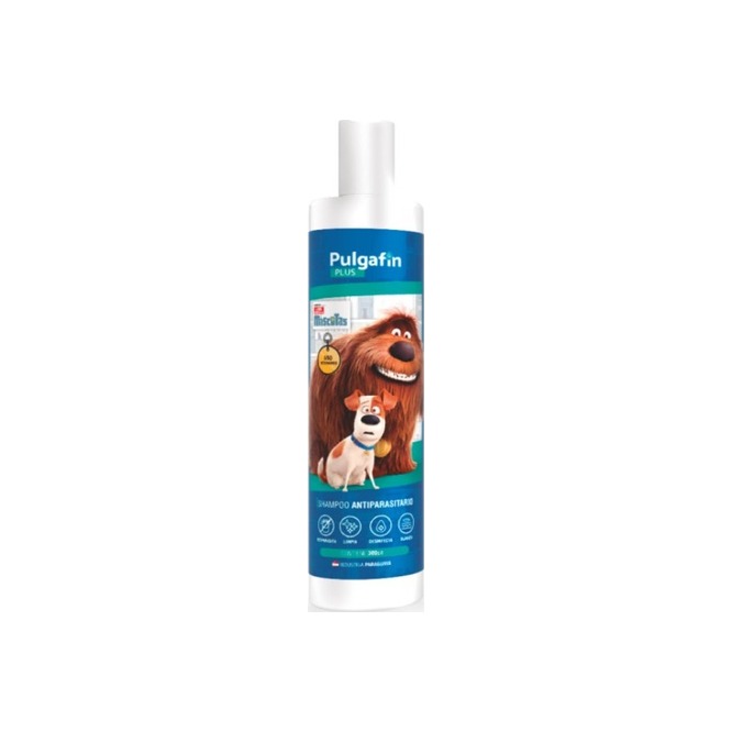 Shampoo antiparasitario para mascotas plus en frasco Pulgafin 300 ml