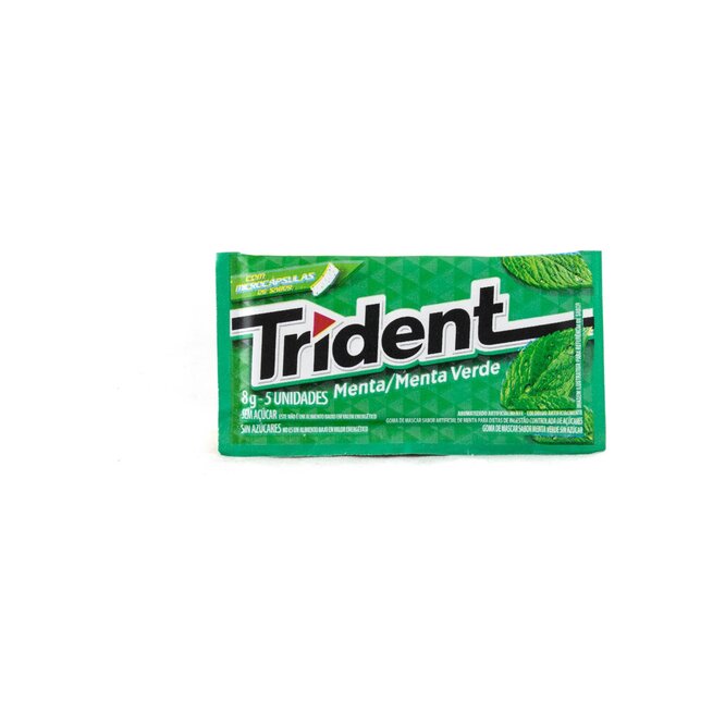 Chicle sabor menta paquete Trident 1 unidades