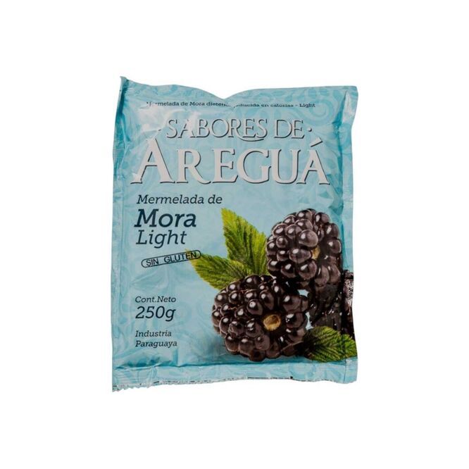 Mermelada de mora light sachet Areguá 250 gramos