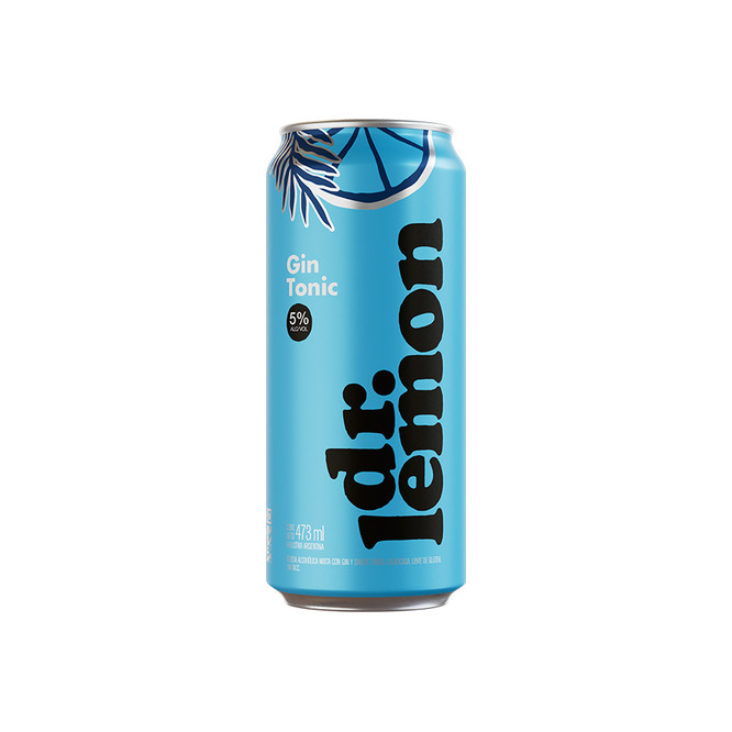 Gin tonic Dr. Lemon en botella 473 ml