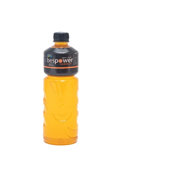 Agua isotónica naranja bespower botella Bes 660 ml