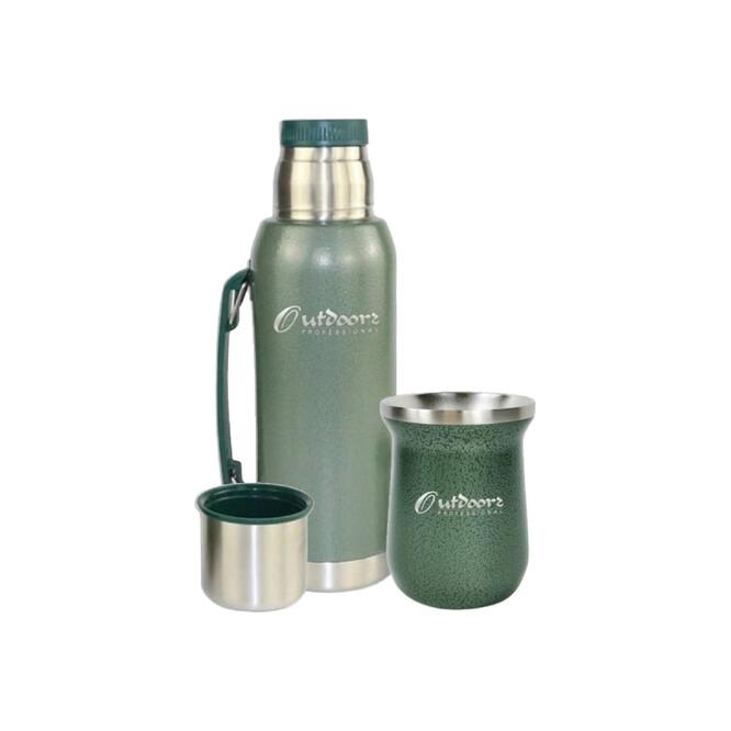 Kit termo guampa y bombilla Outdoors 1 litro