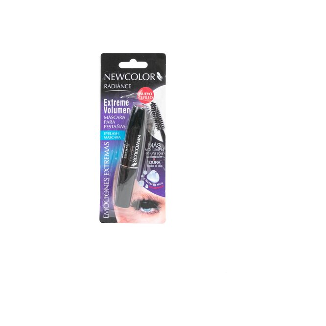 Máscara para pestañas extra volumen a prueba de agua New Color 1 unidad