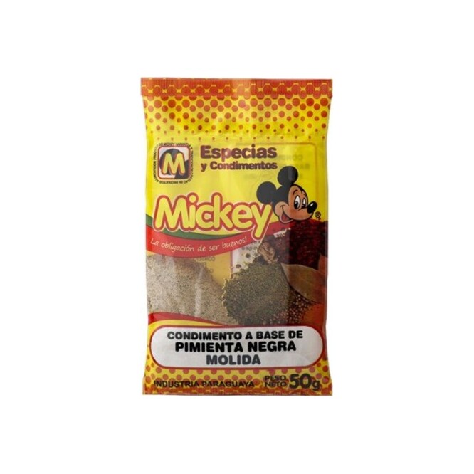 Pimienta negra molida Mickey 50 gramos