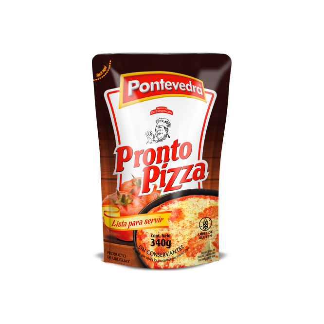 Salsa pronto pizza en doy pack Pontevedra 340 gramos