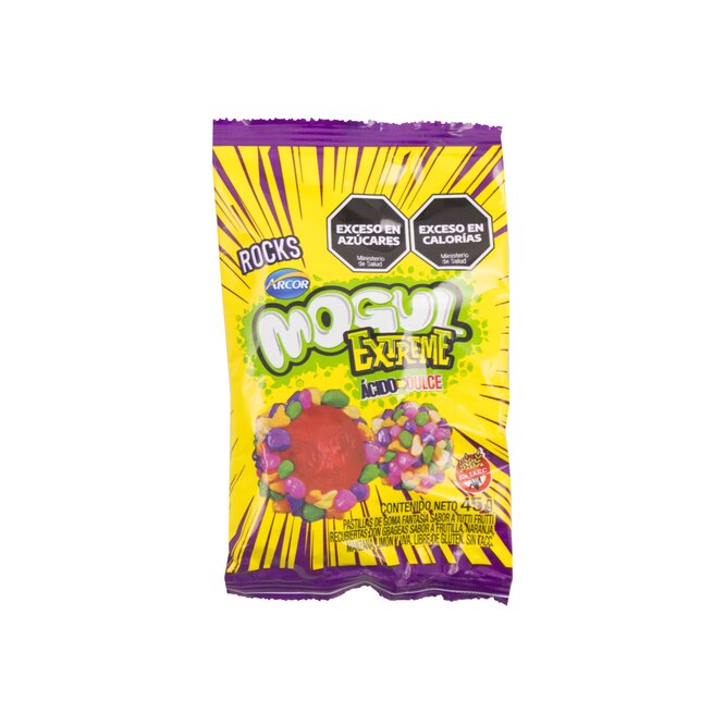 Gomita ácido dulces sabor frutal Mogul 45 gramos
