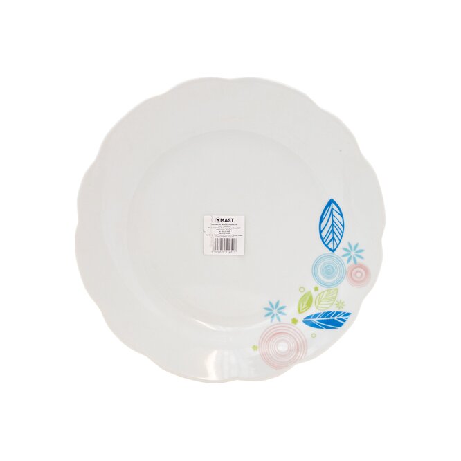 PLATO DE PORCELANA PLAYO CON DISEÑO MAST