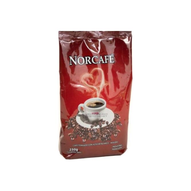 Café torrado molido paquete Norcafé 250 gramo
