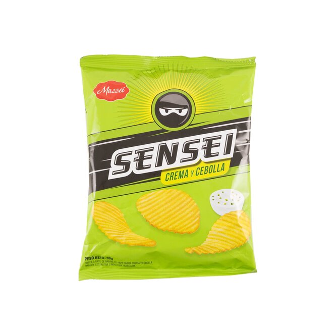 Snack de papa crema y cebolla paquete Mazzei 30 gramos