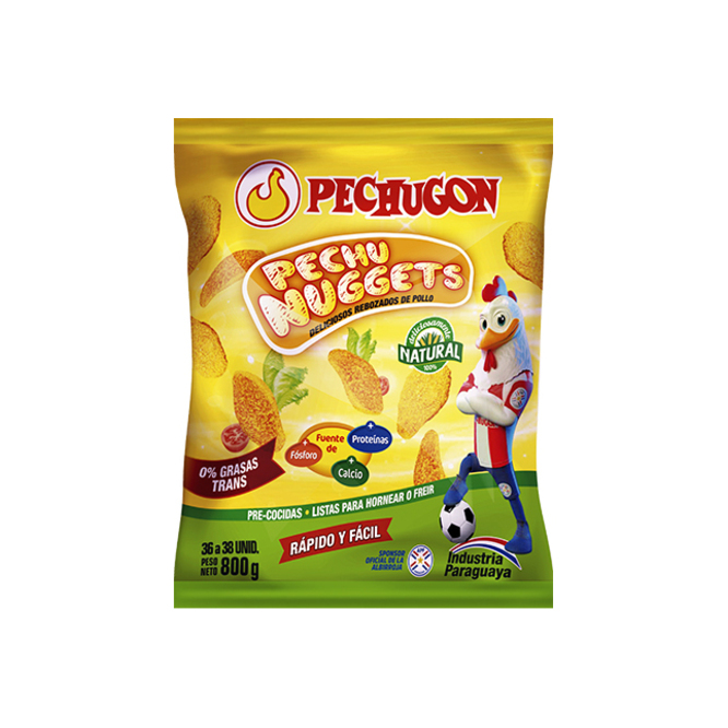 Pechu Nuggets de pollo paquete Pechugon 800 gramos