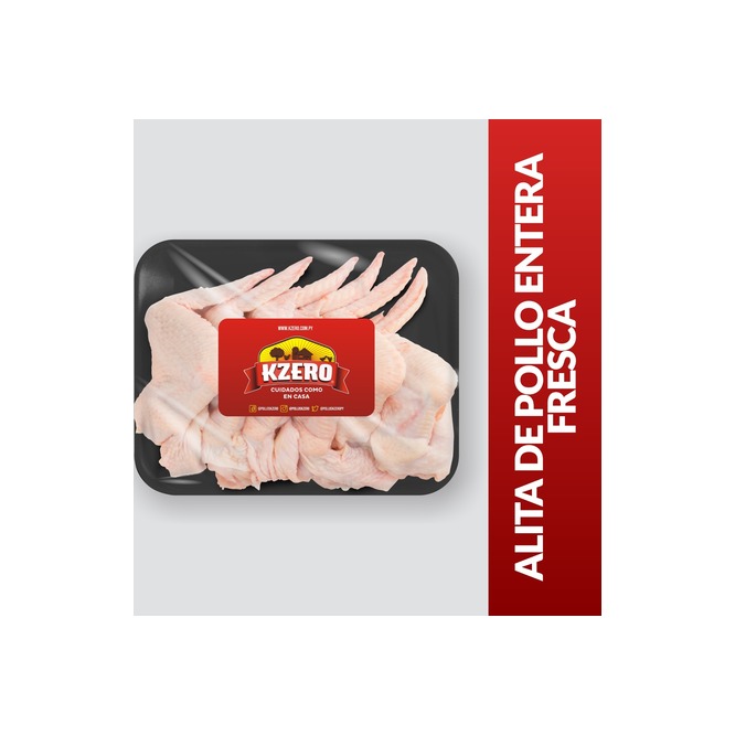 Ala de Pollo Fresca en bandeja Kzero por kilo