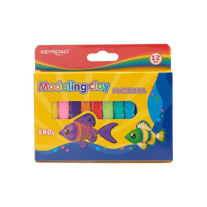 PLASTILINA EN BARRA X12 COL KEYROAD KEYR