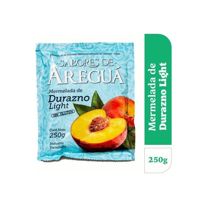 Mermelada de durazno light sachet Areguá 250 gramos