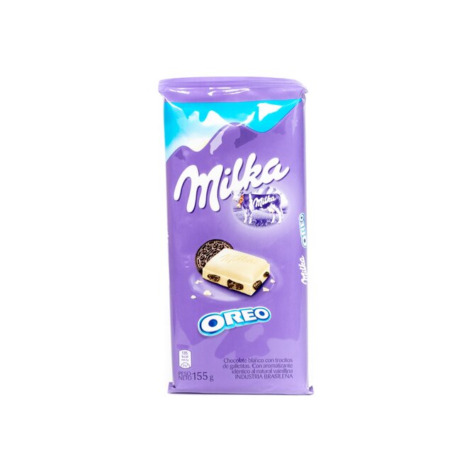 Chocolate Oreo blanco Milka 155 gramos