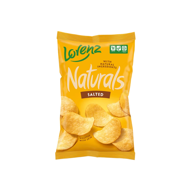 Papas fritas Naturals sabor clásica en paquete Lorenz 100 gramos