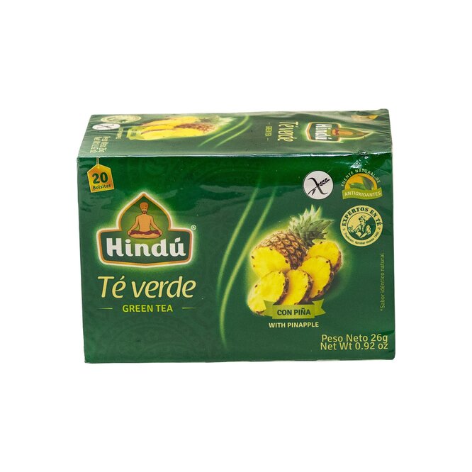 Té verde con piña Hindú 20 unidades