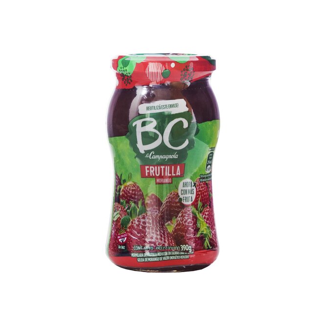 Mermelada de frutilla en frasco BC La Campagnola 390 gramos
