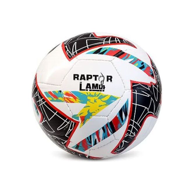 Pelota de fútbol número 5 color blanco y negro ref 4918 Raptor