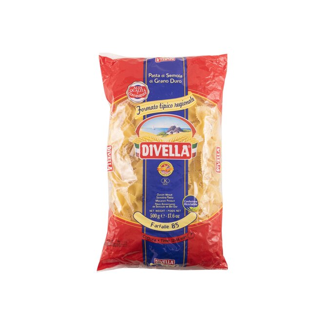 Fideos Farfalle Divella 500 gramos