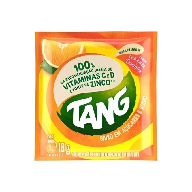 Jugo sabor naranja corteza 1 litro en polvo Tang 18 gramos