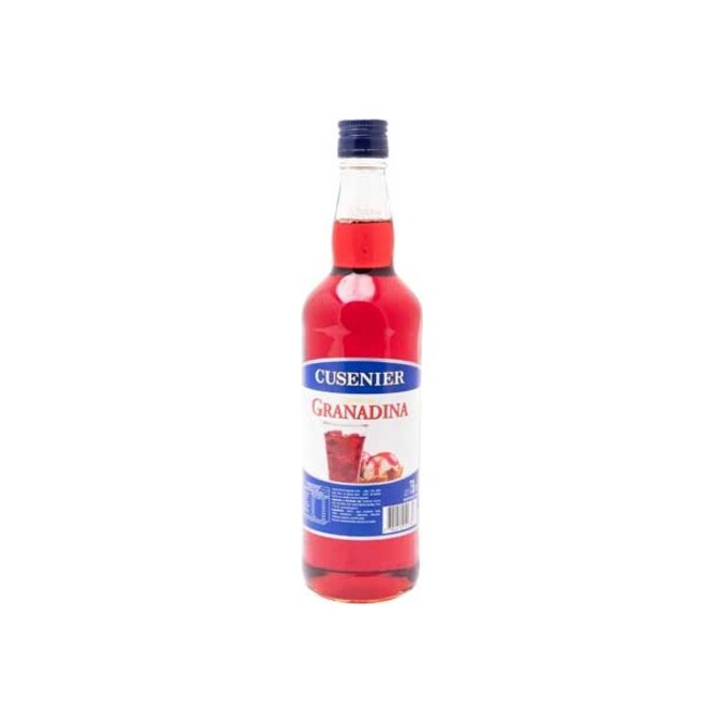 Licor fino de Granadina en botella descartable Cusenier 750 ml