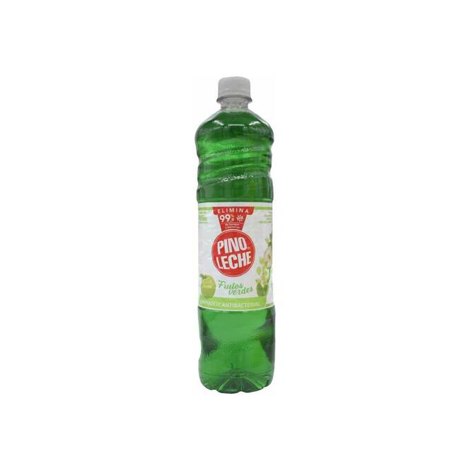 Limpiador bactericida con aroma frutos verdes en botella descartable Pinoleche 950 ml