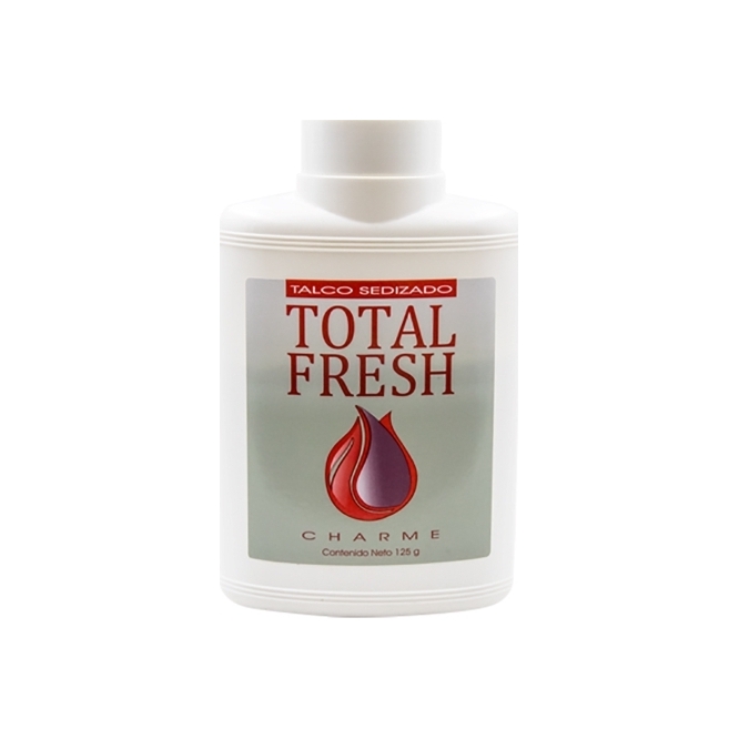 Talco sedizado charme Total Fresh 125 gramos
