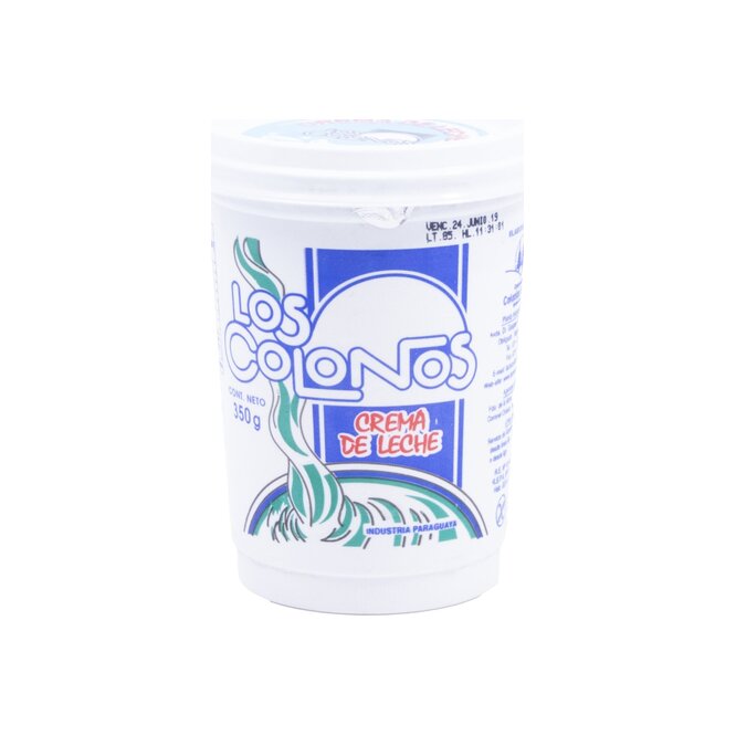 Crema de leche pote Los colonos 350 ml